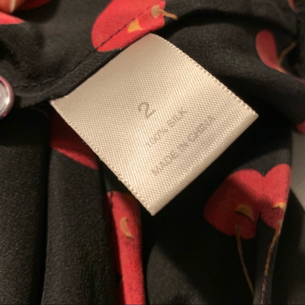 Silk Cherry Print DKNY shrug - Picture 5 of 5